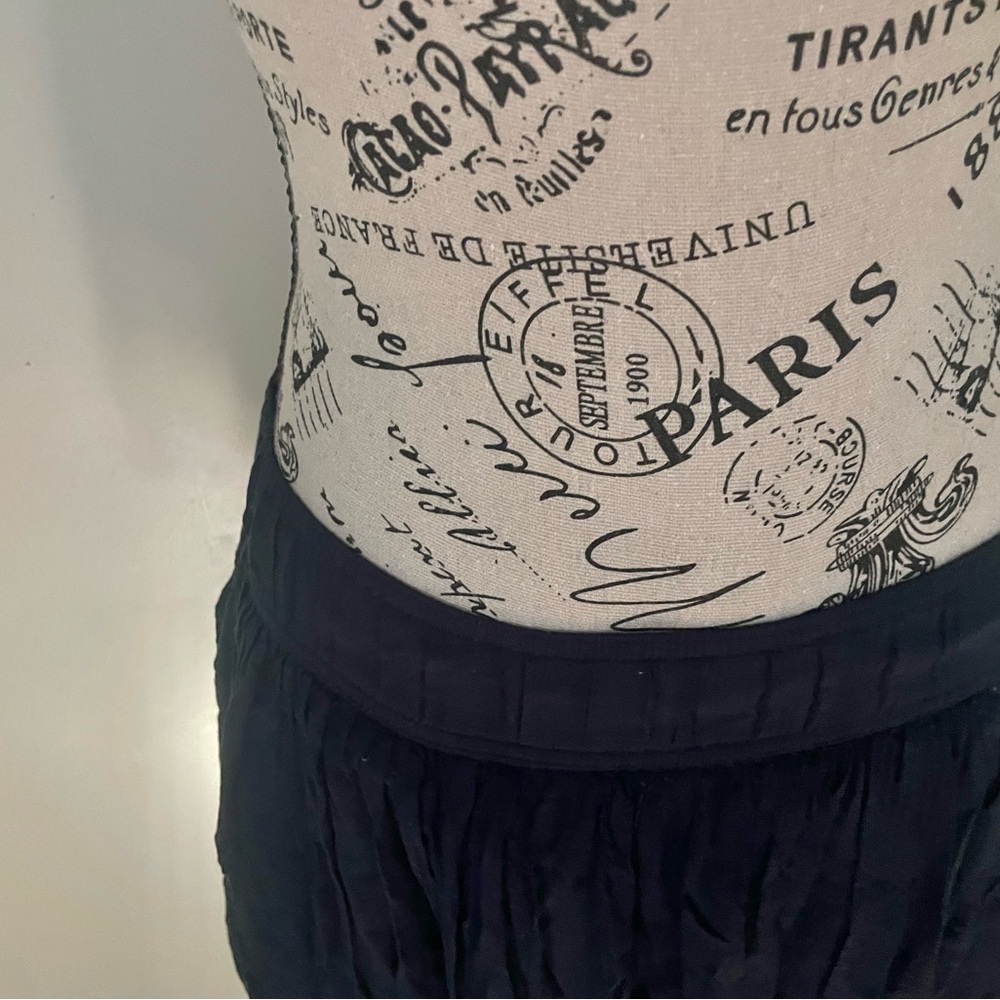 Abercrombie & Fitch Dark Blue Mini Skirt With Moose Womens Size S-M Stretchy - Picture 3 of 5